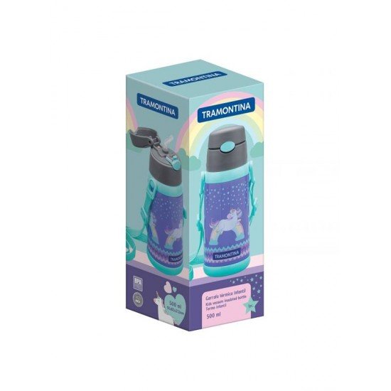 GARRAFA TERMICA INFANTIL UNICORNIO 500 ML TRAMONTINA