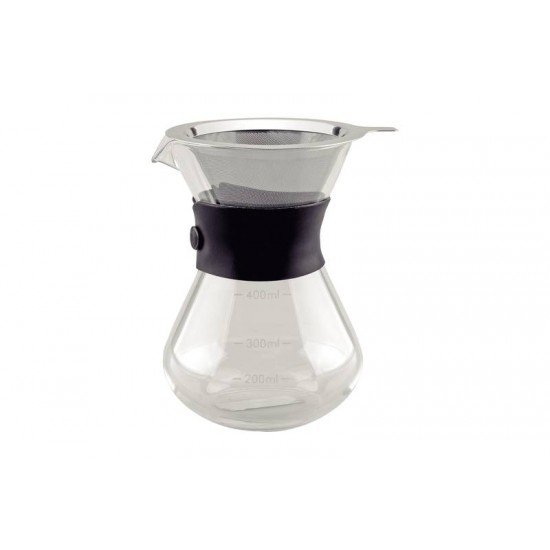 CAFETEIRA TRAMONTINA COM COADOR DE AÇO INOX 0,40 L