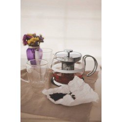 BULE PARA CHA EM VIDRO E ACO INOX COM INFUSOR 900 ML TRAMONTINA