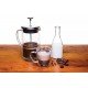 PRENSA FRANCESA PARA CAFE EM VIDRO DUPLO E ACO INOX 8 CM 420 ML TRAMONTINA