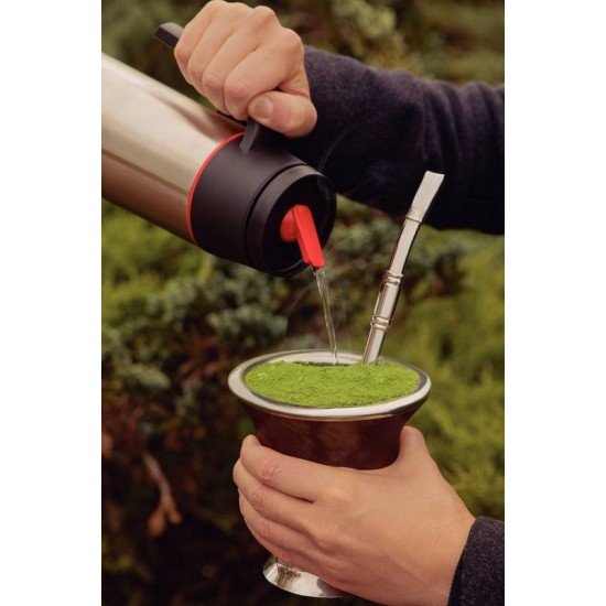 BOMBA DE CHIMARRÃO TRAMONTINA ILEX EM AÇO INOX 23 CM SEM ROSCA