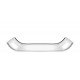 BANDEJA QUADRATA RETANGULAR EM ACO INOX COM ALCA 24X17 CM TRAMONTINA