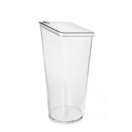 JARRA QUADRATA TRANSPARENTE COM TAMPA EM ACO INOX 1,5 L TRAMONTINA