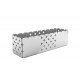 ORGANIZADOR LUCE RETANGULAR EM ACO INOX DESENHOS VAZADOS 25X7 CM TRAMONTINA