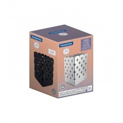 ORGANIZADOR LUCE EM ACO INOX DESENHOS VAZADOS 7X7 CM TRAMONTINA