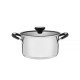 CACAROLA FUNDA SOLAR SILICONE EM ACO INOX COM FUNDO TRIPLO 24 CM 6,1 L TRAMONTINA