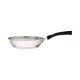 FRIGIDEIRA TRAMONTINA SOLAR SILICONE RASA EM AÇO INOX FUNDO TRIPLO COM CABO DE SILICONE 20 CM 1,3 L