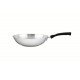WOK TRAMONTINA ASTRO SILICONE EM AÇO INOX COM FUNDO TRIPLO 28 CM 3,3 L