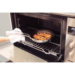 FRIGIDEIRA TRAMONTINA GRANO EM AÇO INOX COM CORPO TRIPLO REVESTIMENTO INTERNO EM ANTIADERENTE COM CABO 20 CM 1,2 L