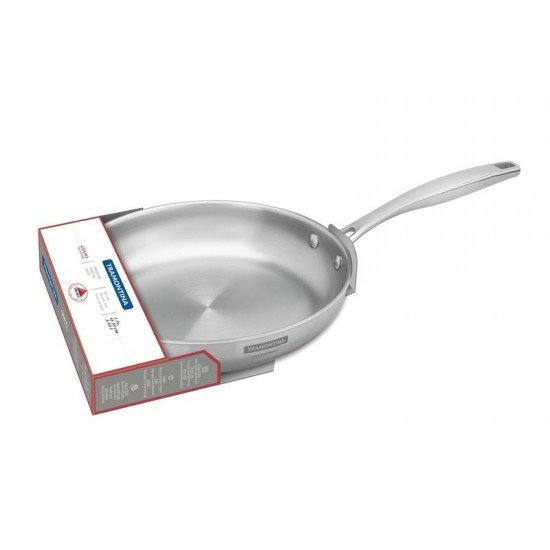 FRIGIDEIRA GRANO EM ACO INOX COM CORPO TRIPLO E CABO 30 CM 3,4 L TRAMONTINA