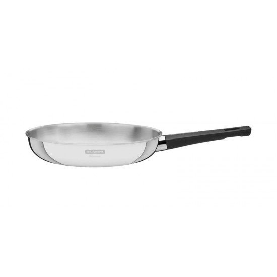 FRIGIDEIRA GRANO BAQUELITE EM ACO INOX COM CORPO TRIPLO E CABO DE BAQUELITE 26 CM 2,2 L TRAMONTINA