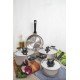 FRIGIDEIRA BRAVA BAQUELITE EM AÇO INOX FUNDO TRIPLO CABO DE BAQUELITE 20CM 1,3 L TRAMONTINA