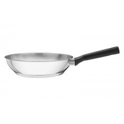FRIGIDEIRA BRAVA BAQUELITE EM AÇO INOX FUNDO TRIPLO CABO DE BAQUELITE 24 CM 2,1 L TRAMONTINA