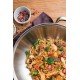 WOK VENTURA EM ACO INOX COM FUNDO TRIPLO TAMPA DE VIDRO 34 CM 6,1 L TRAMONTINA