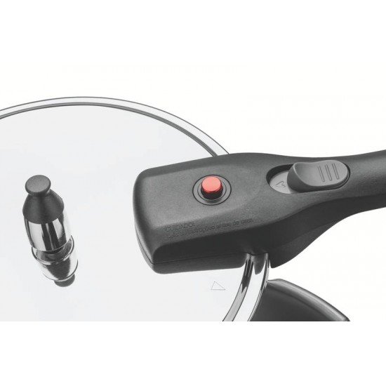 PANELA DE PRESSÃO TRAMONTINA BRAVA EM AÇO INOX COM FUNDO TRIPLO 22 CM 6 L