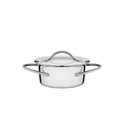 CACAROLA COCOTTE EM ACO INOX COM TAMPA 10 CM 0,3 L TRAMONTINA