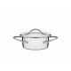CACAROLA COCOTTE EM ACO INOX COM TAMPA 10 CM 0,3 L TRAMONTINA