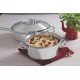 FRIGIDEIRA EM ACO INOX COM FUNDO TRIPLO TAMPA CABO E ALCA 28 CM 4,8 L TRAMONTINA