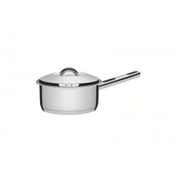 PANELA TRAMONTINA SOLAR EM AÇO INOX FUNDO TRIPLO COM TAMPA E CABO 16 CM 1,4 L