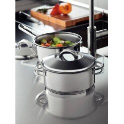 PANELA AÇO INOX COM FUNDO TRIPLO Ø 24CM