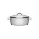 CACAROLA SOLAR RASA EM ACO INOX FUNDO TRIPLO COM TAMPA E ALCAS 20 CM 2,9 L TRAMONTINA