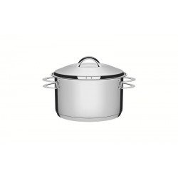CAÇAROLA TRAMONTINA SOLAR FUNDA EM AÇO INOX FUNDO TRIPLO COM TAMPA E ALÇAS 16 CM 1,8 L