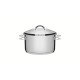 CAÇAROLA TRAMONTINA SOLAR FUNDA EM AÇO INOX FUNDO TRIPLO COM TAMPA E ALÇAS 20 CM 3,6 L
