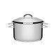 CACAROLA SOLAR FUNDA EM ACO INOX FUNDO TRIPLO COM TAMPA E ALCAS 24 CM 6,1 L TRAMONTINA
