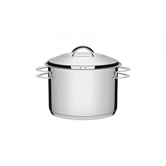 CALDEIRAO SOLAR EM ACO INOX FUNDO TRIPLO COM TAMPA E ALCAS 20 CM 4,6 L TRAMONTINA