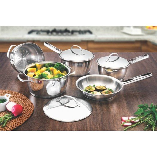 COZI-VAPORE TRAMONTINA  SOLAR EM INOX COM ALÇAS 16 CM 1,6 LITRO