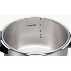 PANELA DE PRESSÃO TRAMONTINA SOLAR EM AÇO INOX FUNDO TRIPLO COM 5 DISPOSITIVOS DE SEGURANÇA 22 CM 6 L