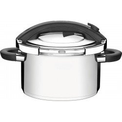 PANELA DE PRESSAO PRESTO EM ACO INOX FUNDO TRIPLO 24 CM 6 L TRAMONTINA