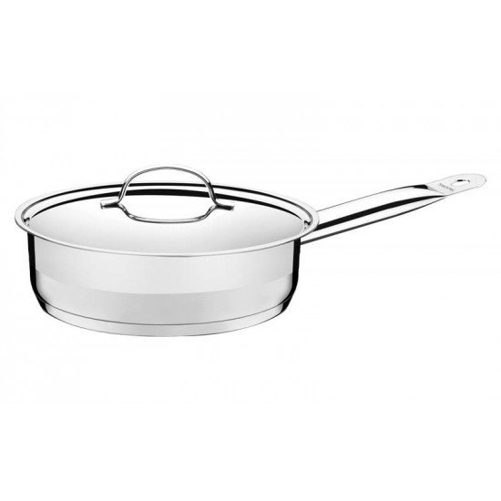 FRIGIDEIRA EM ACO INOX FUNDO TRIPLO COM TAMPA TRAMONTINA