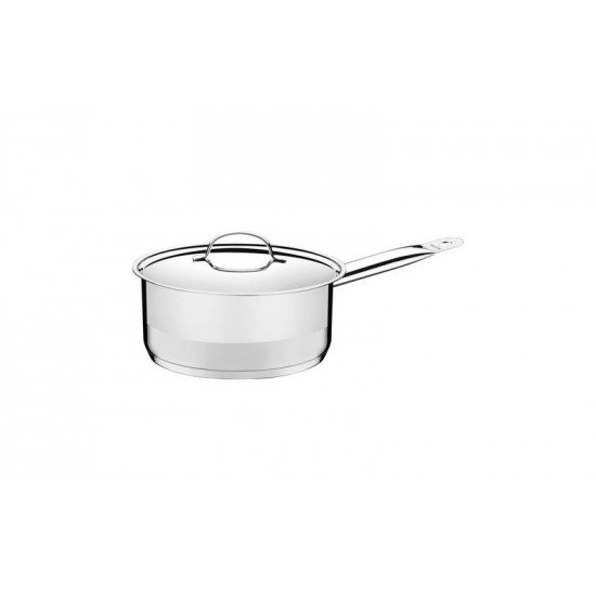 PANELA COCOTTE EM ACO INOX COM FUNDO TRIPLO E TAMPA PLANA 14 CM 1,1 L TRAMONTINA