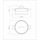 CAÇAROLA TRAMONTINA PROFESSIONAL RASA EM AÇO INOX FUNDO TRIPLO COM TAMPA PLANA DETALHE SATINADO 20 CM 2,9 L