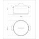 CAÇAROLA TRAMONTINA PROFESSIONAL FUNDA EM AÇO INOX FUNDO TRIPLO COM TAMPA PLANA DETALHE SATINADO 24 CM 6,1 L