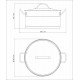 CAÇAROLA TRAMONTINA PROFESSIONAL FUNDA EM AÇO INOX FUNDO TRIPLO COM TAMPA PLANA DETALHE SATINADO 28 CM 8,4 L