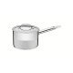 CALDEIRÃO TRAMONTINA PROFESSIONAL EM AÇO INOX FUNDO TRIPLO COM TAMPA PLANA DETALHE SATINADO E CABO 16 CM 2,2 L