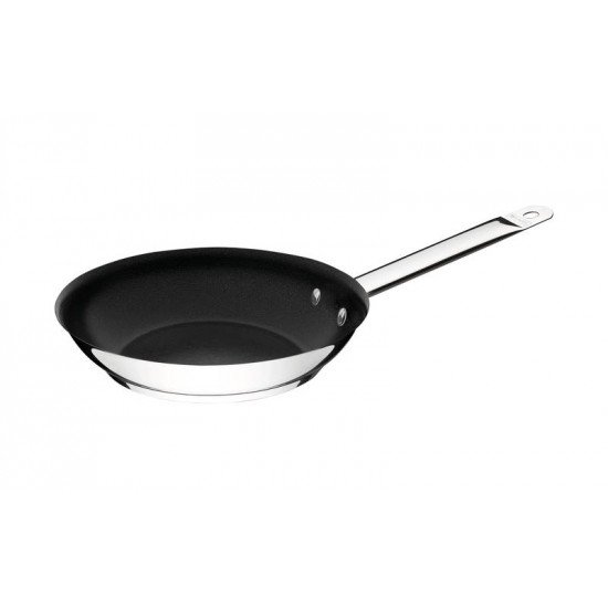 FRIGIDEIRA PROFESSIONAL RASA EM ACO INOX FUNDO TRIPLO EM ANTIADERENTE CABO 20 CM 1,1 L TRAMONTINA