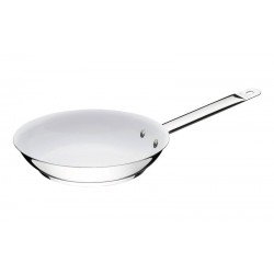 FRIGIDEIRA PROFESSIONAL RASA EM ACO INOX FUNDO TRIPLO EM CERAMICA BRANCA CABO 26 CM 2 L TRAMONTINA