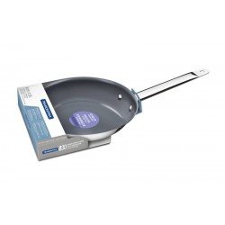 FRIGIDEIRA RASA PROFESSIONAL EM ACO INOX FUNDO TRIPLO E EM CERAMICA GRAFITE 26 CM 2 L TRAMONTINA