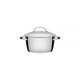 CACAROLA FUNDA ALLEGRA EM ACO INOX COM FUNDO TRIPLO 16 CM 1,5 L TRAMONTINA