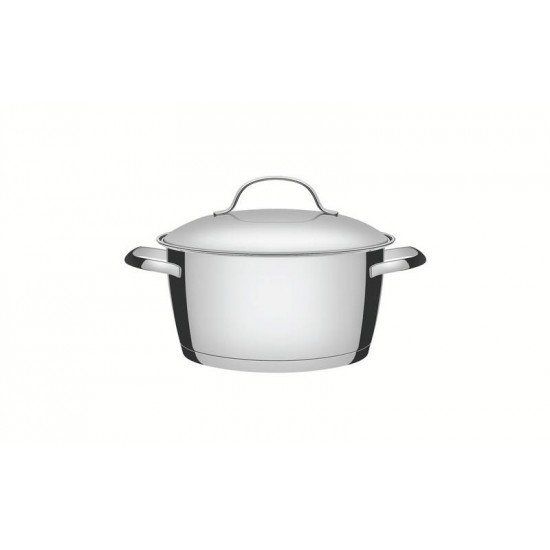 CAÇAROLA FUNDA TRAMONTINA ALLEGRA EM AÇO INOX COM FUNDO TRIPLO 18 CM 2,2 L