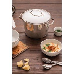 CALDEIRAO ALLEGRA EM ACO INOX COM FUNDO TRIPLO 24 CM 7,5 L TRAMONTINA