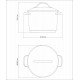CALDEIRÃO TRAMONTINA ALLEGRA EM AÇO INOX COM FUNDO TRIPLO 24 CM 7,5 L