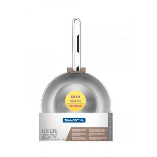 FRIGIDEIRA ALLEGRA EM AÇO INOX COM FUNDO TRIPLO 20 CM 1,30 L TRAMONTINA