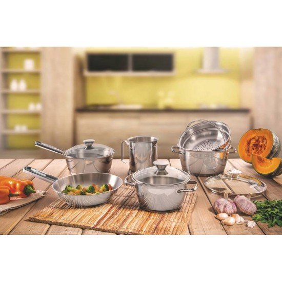 FRIGIDEIRA TRAMONTINA ALLEGRA EM AÇO INOX COM FUNDO TRIPLO 24 CM 2,1 LITROS