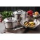 FRIGIDEIRA TRAMONTINA ALLEGRA EM AÇO INOX COM FUNDO TRIPLO 24 CM 2,1 LITROS