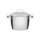 ESPAGUETEIRA ALLEGRA EM ACO INOX COM FUNDO TRIPLO 22 CM 5,5 L TRAMONTINA