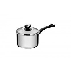 CALDEIRAO SOLAR BAQUELITE EM ACO INOX FUNDO TRIPLO TAMPA CABO DE BAQUELITE 16 CM 2,2 L TRAMONTINA